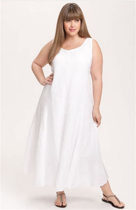 White Maxi Dresses Plus Size