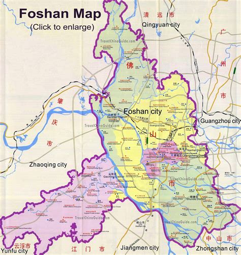 Map Of Foshan China In English