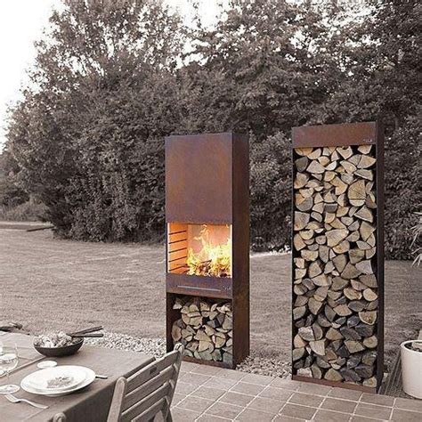 Customized Steel Wood Burning Outdoor Fireplace Manufacturers