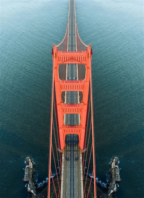 Aerial Photo Of Golden Gate Bridge During Daytime Photo Free