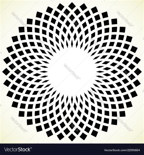 Geometric Circle Element Circular Pattern Vector Image