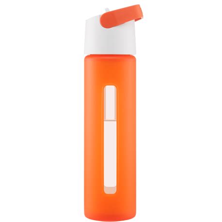 Modern Flip Straw Bottle - 18 oz Glass | Straw bottle, Bottle accessories, Water bottle accessories
