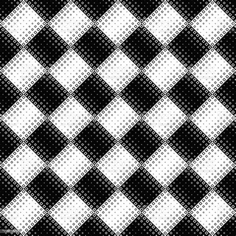 Monochrome Abstract Seamless Diagonal Square Pattern Background Stock