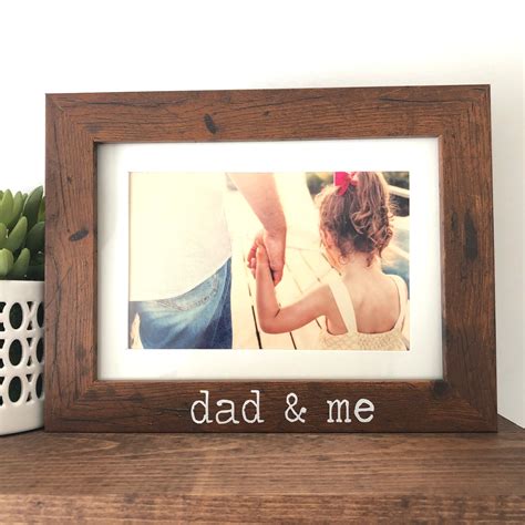 Dad And Me Picture Frame T Dad T Picture Frame T Etsy
