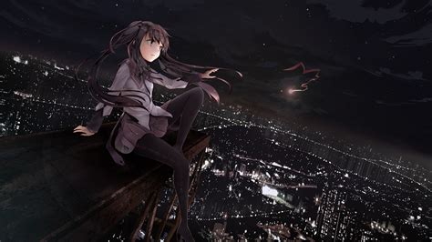Hintergrundbilder Nacht Anime Mahou Shoujo Madoka Magica Akemi