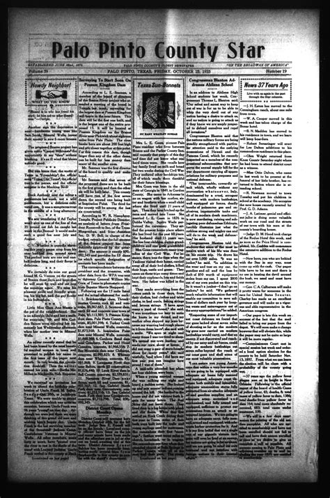 Palo Pinto County Star (Palo Pinto, Tex.), Vol. 59, No. 19, Ed. 1