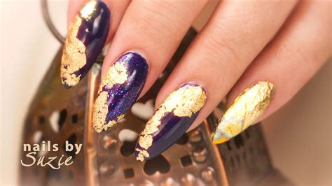 Gold Foil Nail Art Youtube