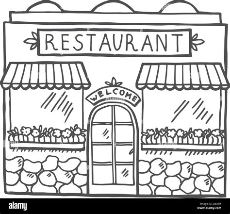Detalles más de 82 dibujo restaurante para colorear muy caliente