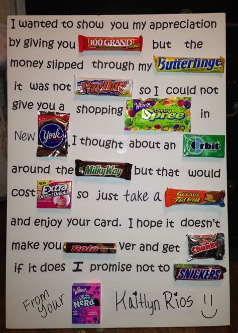 Staff Appreciation Quotes With Candy Quotesgram