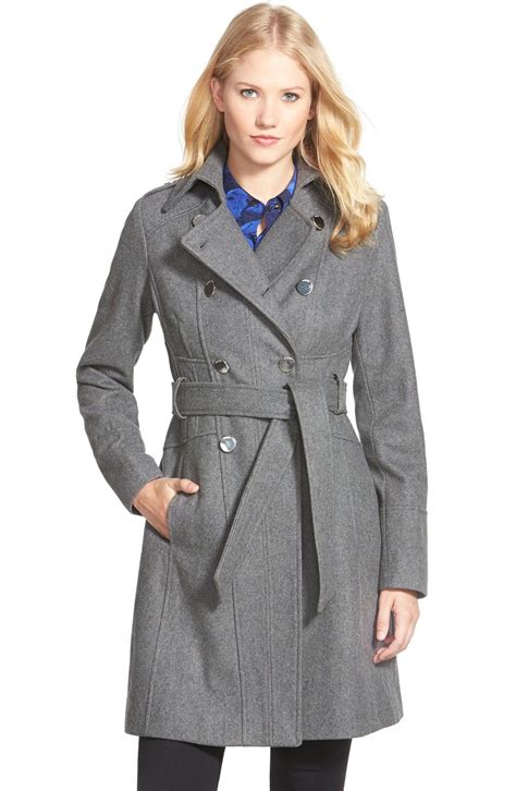 GUESS Wool Blend Trench Coat | Nordstrom | Trench coats women, Trench coat, Wool trench coat