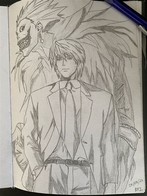 Light Yagami Drawing By Me