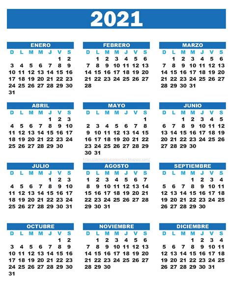 Calendario 2021 Con Las Semanas Template Calendar Design