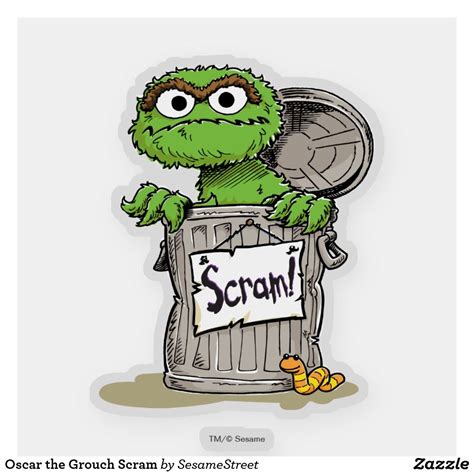 Sesame Street Oscar The Grouch Drawing Drawing Inspiration