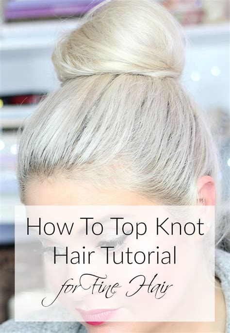 First up for curls week is this curly top knot hairstyle tutorial. How To Top Knot Hair Tutorial for Fine Hair - Everyday Starlet