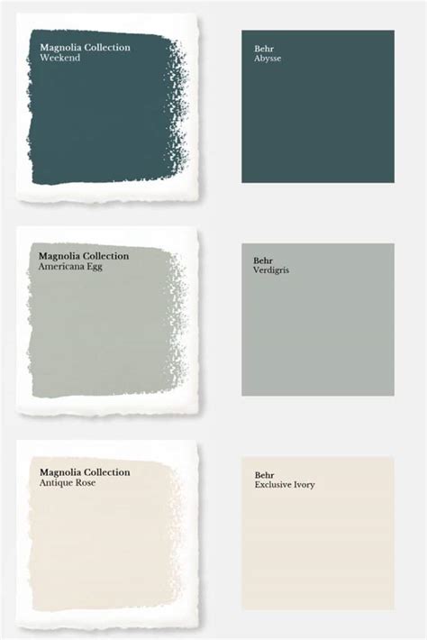 4450 delivers remarkable dirt and fade resistance for exterior application. Magnolia Paint Colors Matched to Behr - Joyful Derivatives