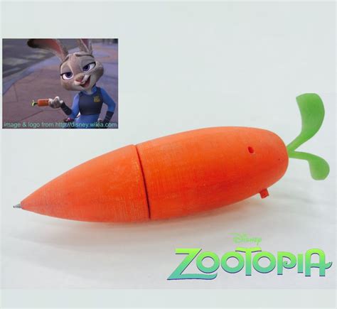 Zootopiadisney Judys Carrot Recorder Pen 7 Steps With Pictures