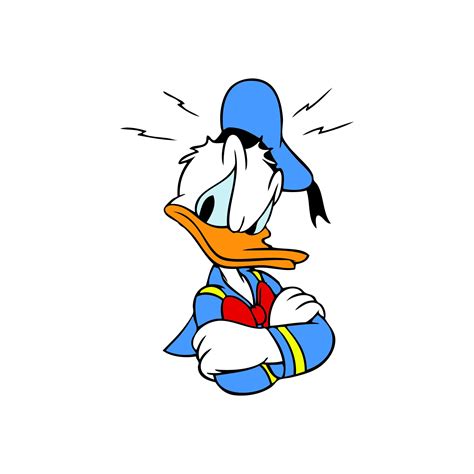 Donald Duck 5 angry pissed off annoyed Disney Digital | Etsy