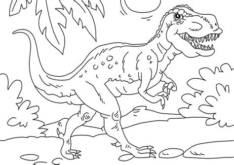 Malvorlage Dinosaurier Tyrannosaurus Rex Kostenlose Ausmalbilder Zum Ausdrucken Bild