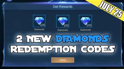 2 New Diamonds Redemption Codes How To Redeem Codes Mobile Legends