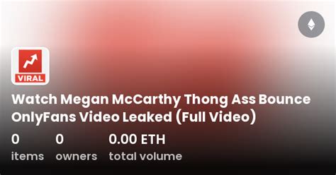 Watch Megan McCarthy Thong Ass Bounce OnlyFans Video Leaked Full Video