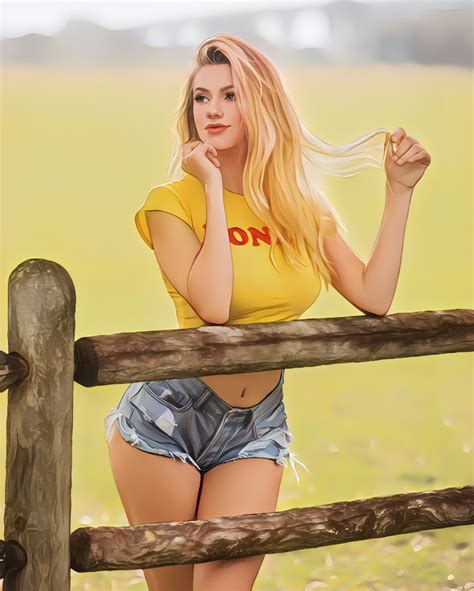 Wallpaper Model Bokeh Shorts Crop Top T Shirt Yellow Tops Lissy