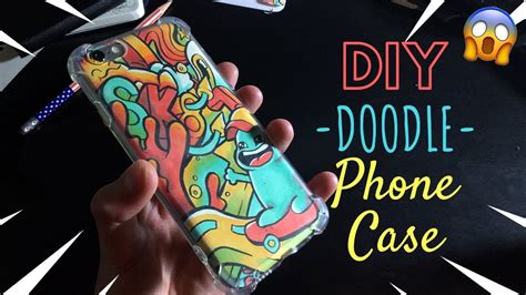 how to make your own doodle phone case diy cheap easy custom iphone case youtube