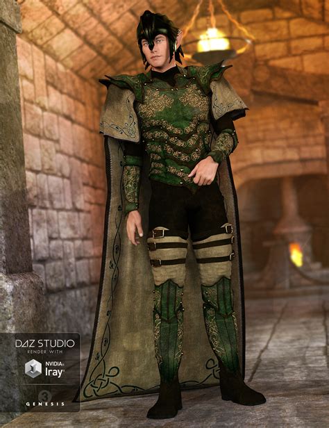Elven Knight Armor For Genesis 3 Males Daz 3d