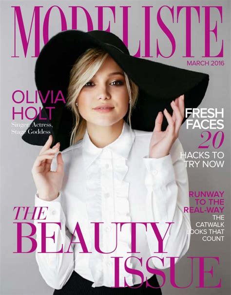 Olivia Holt Covers The March Issue Of Modeliste Magazine Beautifulballad