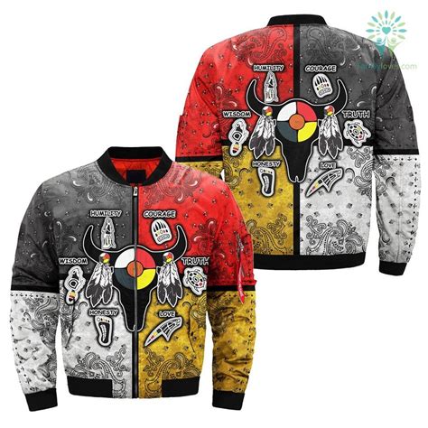 Buy Seven Grandfather Teachings Classic Over Print Bomber