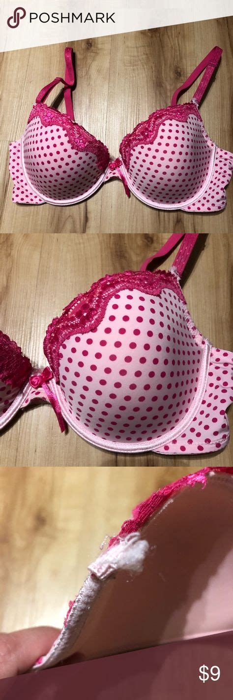Pink Polka Dot Bra This Pink Polka Dot Bra Is In Good Used Conditions