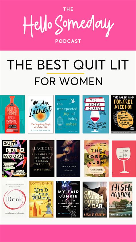 The Best Quit Lit Books For Women Quitting Drinking Hello Someday