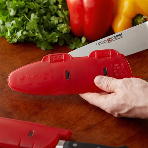Quality is embedded in the manufacturing process with strict quality checks at. Wusthof 2782 Locking Blade Guard Fits up to 8" Chef and ...