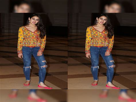 Sara Ali Khan Janhvi Kapoor Kiara Advani Deepika Padukone Perfect Indo Western Look For
