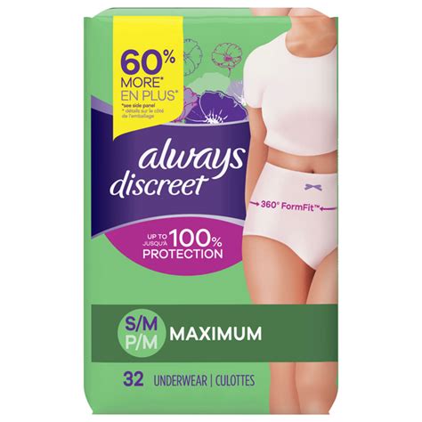 Save On Always Women S Discreet Incontinence Underwear Maximum S M Order Online Delivery Martin S