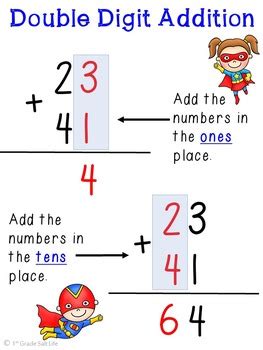 double digit addition  regrouping practice  st
