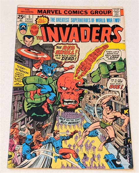 Invaders Mar Marvel Vg Origin Of Liberty Legion Comic Books Bronze Age