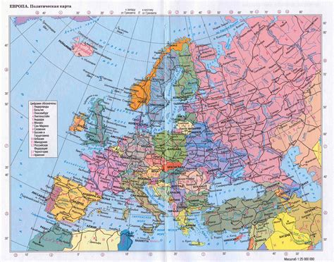 Detailed Map Of Europe With Cities United States Map Europe Map