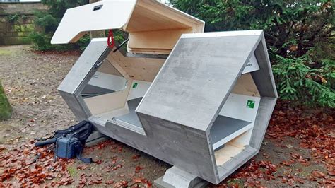 Windproof And Waterproof Sleeping Pods With Solar Panels Are Installed For Homeless In German City