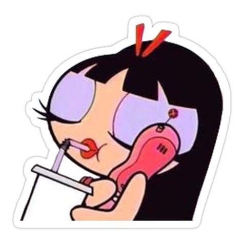 Sassy Girl Cartoon Sticker By Bubbly Clouds In 2021 Cartoon Stickers Girl Stickers