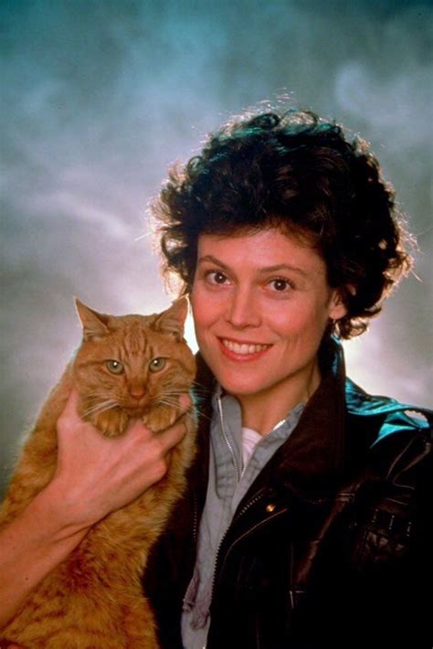 Sigourney Weaver With Jonesy In Aliens 1986 Cats Crazy Cat Lady Crazy