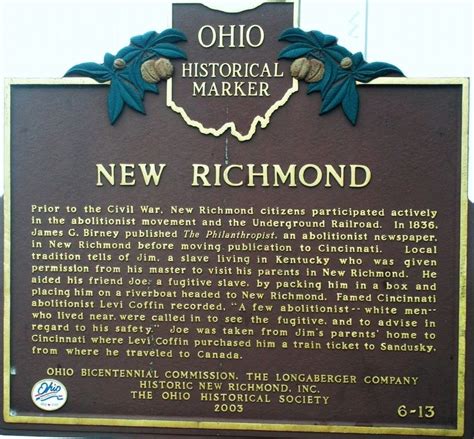 New Richmond Historical Marker