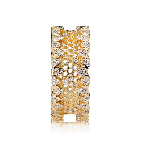 Honeycomb Lace Ring Pandora Shine™ And Clear Cz Pandora Jewelry Us