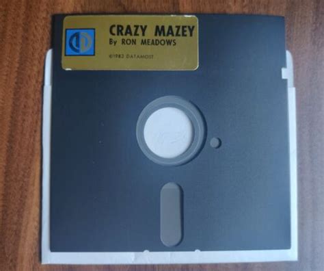 Crazy Mazey By Datamost 1982 Apple Ii 525 Floppy Disk Game By Ron