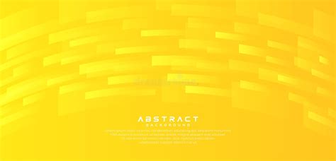 Abstract Yellow Geometric Vector Background Bright Modern Minimalist