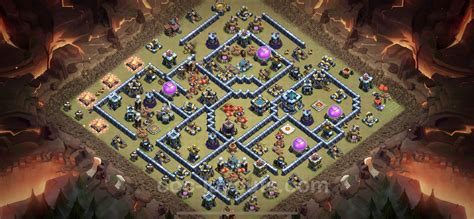Best Anti 2 Stars War Base Th13 With Link Hybrid 2023 Town Hall