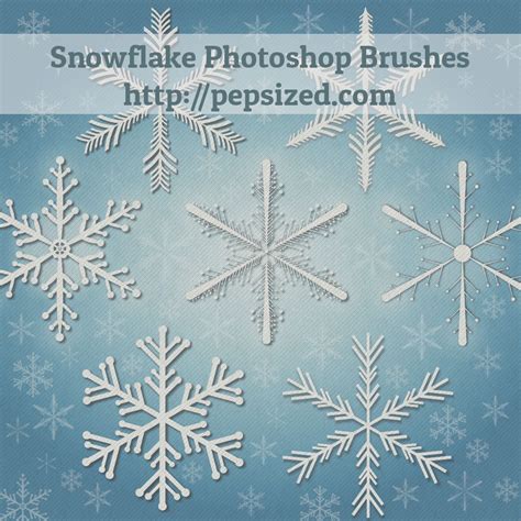 Snowflake Photoshop Brushes Photoshop Brushes
