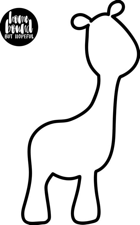 Printable Giraffe Craft Template - Printable Word Searches