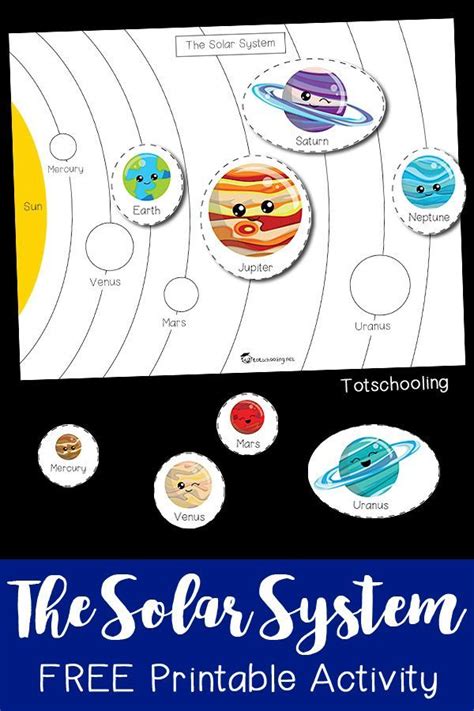 The Solar System Printable Activity Space Activities For