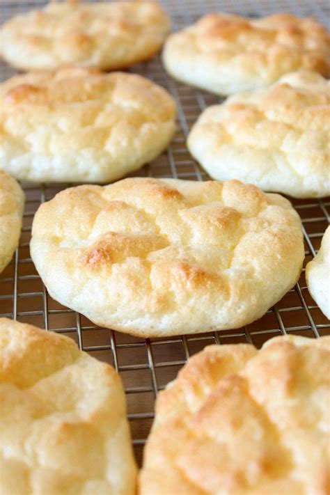 Cloud bread ingredients 3 large eggs, separated 3 tablespoons cream cheese, room temperature ¼ teaspoon cream of tartar 1 teaspoon. Pillowy Light Cloud Bread | Recipe | Recipes, Food, Low carb bread