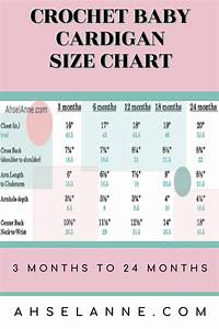 Cardigan Measurement Chart Baby 3 24mo Baby Cardigan Ahsel Anne